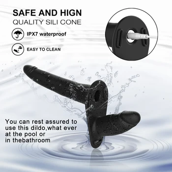 Lesbian Strapon Realistic Dildo Pants for Women Strap On Double Dildos Penis Vibrator Harness Belt Vibrating Panties Sex Toys 6