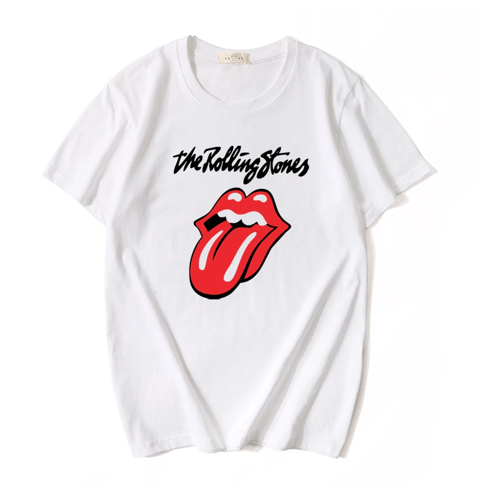 The Rolling Stones Women Men T-shirt Unisex Daily Short Sleeve Summer Graphic O-Neck Tees Tops Camisetas De Mujer Harajuku t shirt palm angels Tees