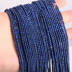 Wholesale Natural Stone Beads in Rose Quartz, Amethyst, and Agate for Jewelry Making and DIY Bracelet Crafting (Lapis lazuli)