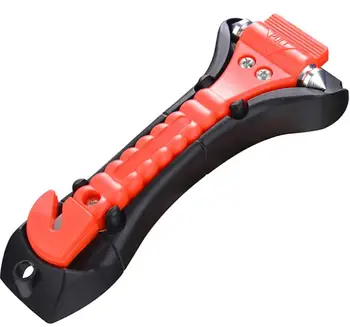 

100pcs 2 in1 Car Glass Window Breaker Safety Escape Emergency Hammer Seat Belt Cutter