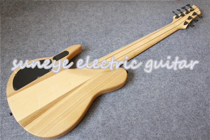 Custom Shop 7 струны электрогитары Гитара птица клен отделка Fodera шеи через гитары бас