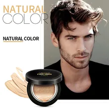 Men Sunscreen Air Cushion BB Cream Flawless Bare Whitening Makeup For Face Concealer Makeup Foundation Beauty Moisturizing