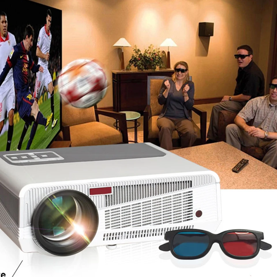 Светодиодный проектор Poner Saund LED 86 + Full HD 1080P 5500 люмен 1280x800 3D домашний кинотеатр