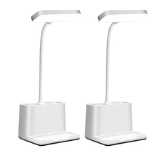 

LED Desk Lamp Learning Reading Lamp With Pen Holder Mobile Phone Holder Press Switch Dimmable LED Light