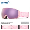 Copozz Magnetic Polarized Ski Goggles Anti-Fog Winter Double-Layers UV400 Protection Men Ski Glasses Eyewear with Lens Case Set 2
