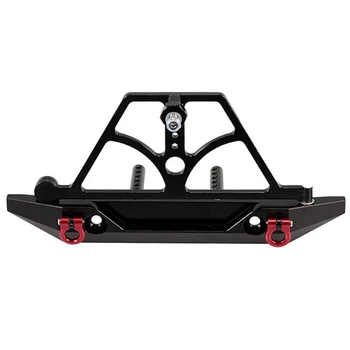 

SCX10 CNC Rear Bumper Bull Bar with Spare Tire Carrier Shackles for Rock Crawler Rc Truck SCX10 II Jeep Wrangler