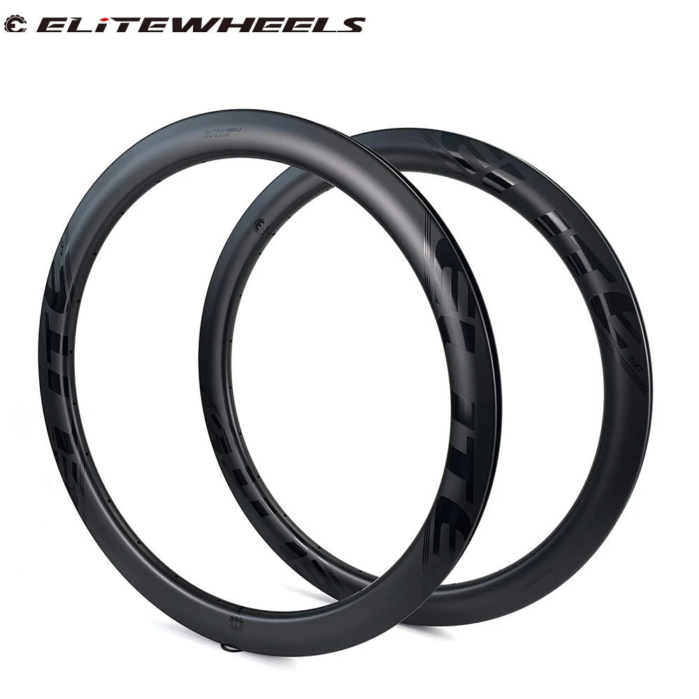 ELITEWHEELS 700c 50 мм Дорожный диск углеродный обод бескамерная покрышка трубчатые