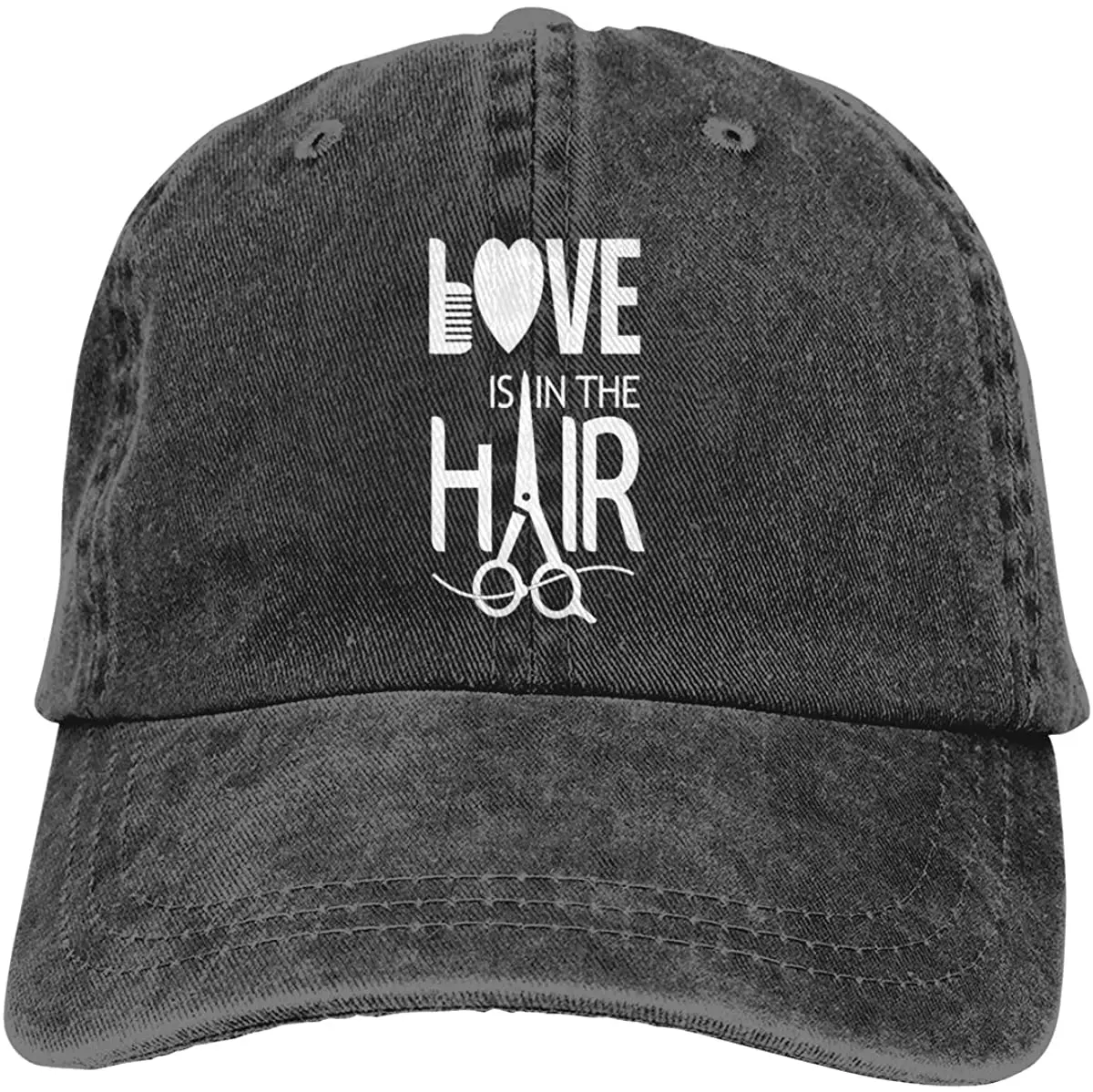 Love Is In The Hair Baseball Cap Cartoon Comic Funny Fashion Print Snapback Hats | Аксессуары для одежды