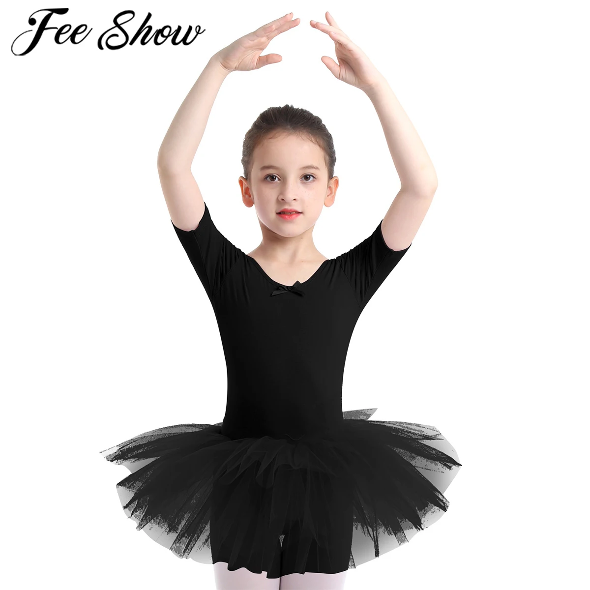 Ballet Leotard with Tutu Skirt for Girls Dance Gymnastics Toddlers Sparkly Snowflake Party Dress Outfit 