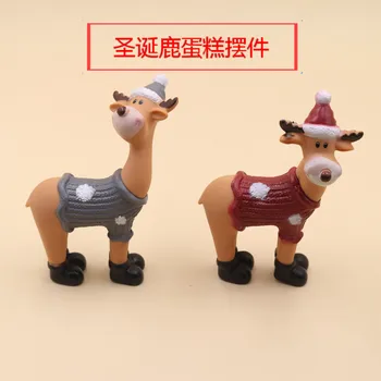

Christmas Section Cake Decorations and Ornaments Christmas Deer 2 Paragraph Vinyl Doll Christmas Dreamy Theme Cake Decoration