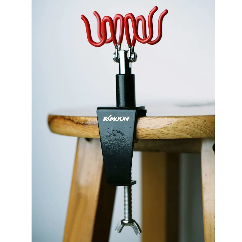 

Airbrush Holder 2 Station Gravity Stand Kit for Air Brush aerografo paint spray gun Holding Clamp-On Mount Table Mount