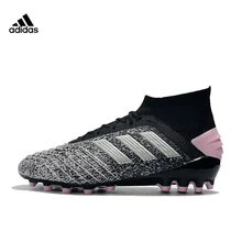 Адидас Сокол Хищник 19.1AG трикотажные травы ногтей AG футбольная обувь высокие кроссовки дышащие мужские футбольные бутсы