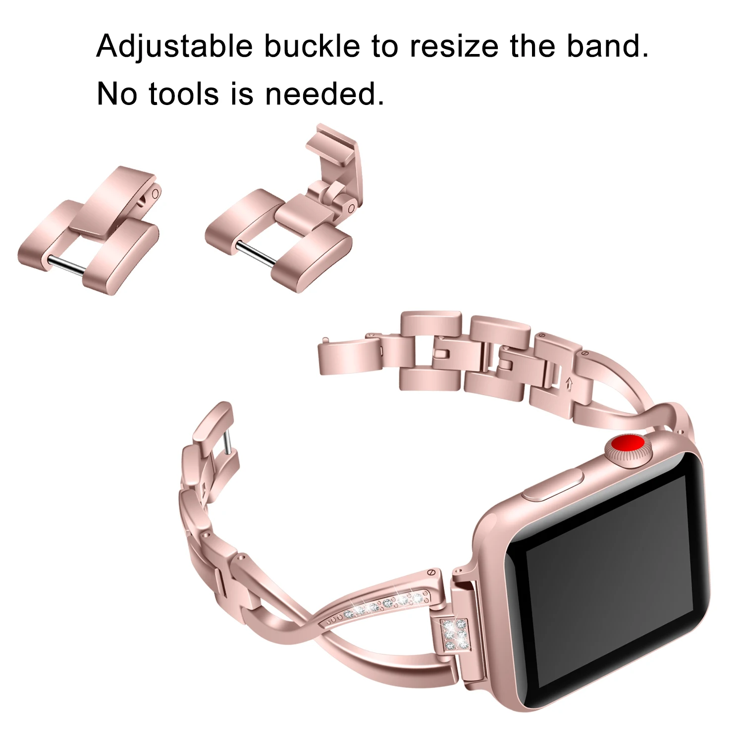 OULUCCI браслет из нержавеющей стали для Apple watch 38 мм/40 мм/42 мм/44 мм сменный ремешок для iWatch серии 5/4/3/2/1