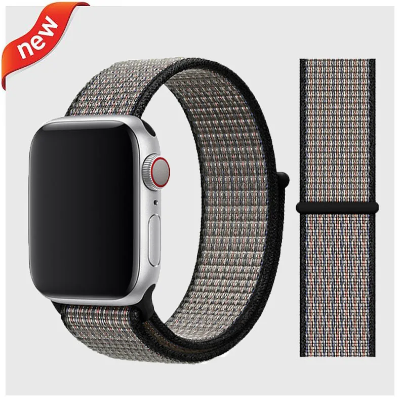 Royal PulseLava Glow Ремешок для apple watch, ремешок 44 мм, 40 мм, тканый нейлоновый ремешок iwatch серии 5, 4, 3, ремешок 42 мм, 38 мм, ремень, аксессуары для apple watch - Цвет ремешка: Royal PulseLava Glow