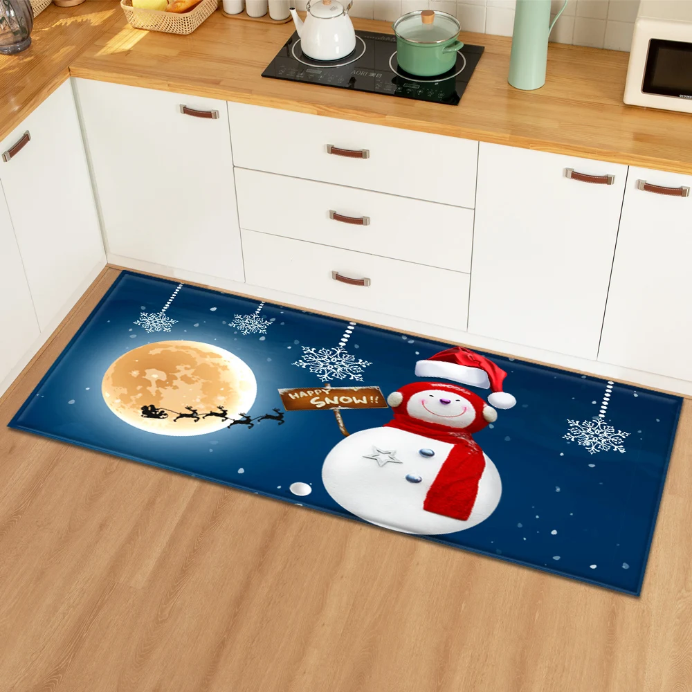 3D Рождественский коврик для кухни, коврик для входной двери, коврик для спальни, коврик для гостиной, коврик для ванной комнаты, водопоглощающий Противоскользящий коврик - Цвет: SD7-11