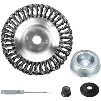 

8Inch Gardening Weed Wired Trimmer Blade with Blade Cutter Head Adapter Attachment Maintenance Washer Kit Replacement