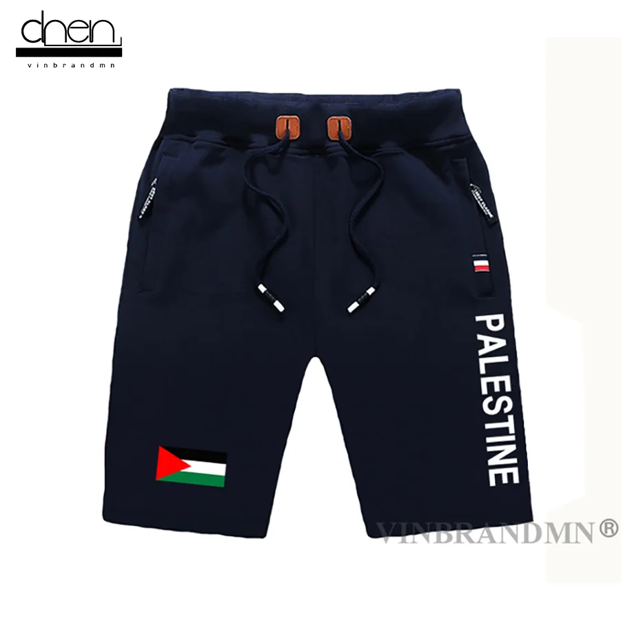 

Мужские пляжные шорты с флагом штата Палестины, тренировочные шорты на молнии с карманом для пота, бодибилдинга PS PSE