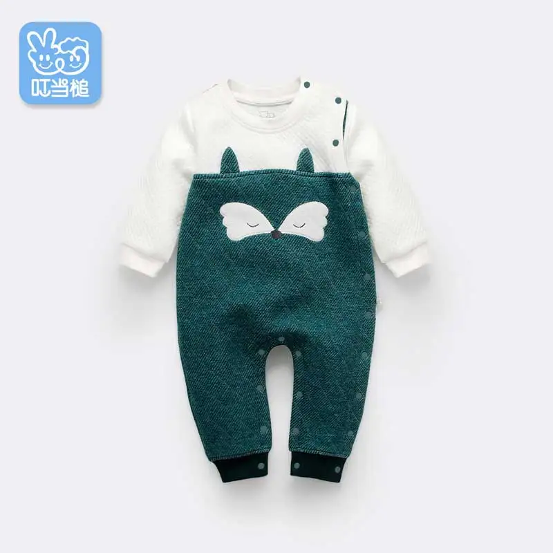 Dinstry/весенне-осенние однотонные детские комбинезоны с длинными рукавами; Одежда для новорожденных; Детский комбинезон унисекс - Цвет: Green