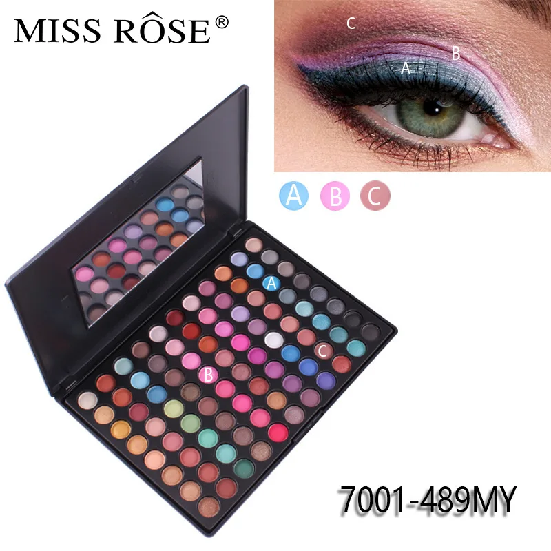MISS ROSE 88 Color Matte Eye Shadow 2 Sets of Professional Makeup Make-up Eyeshadow Wholesale Cosmetic |