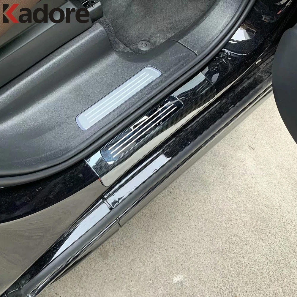 Накладки на пороги из нержавеющей стали для Volvo XC90 2016 2017 2018 2019 2020|Хромирование| |