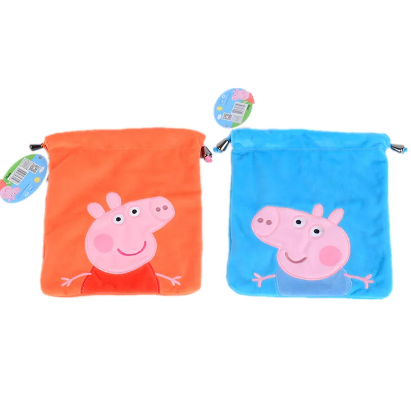 

Peppa Pig George Page Plush Toy Wallet Cute boy girl cartoon action character model purse Best birthday gift for children