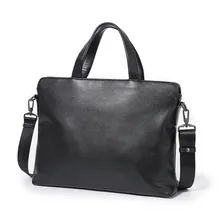 

Men's Leather Briefcases Soft Leather Messenger Bag Mens Office Handbags Business Laptop Shoulder Bags for Documents Maletines