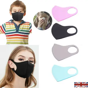 

Protective Face Masks,Washable Cotton Mouth Masks with Adjustable Ear Loop for Adults and Kids