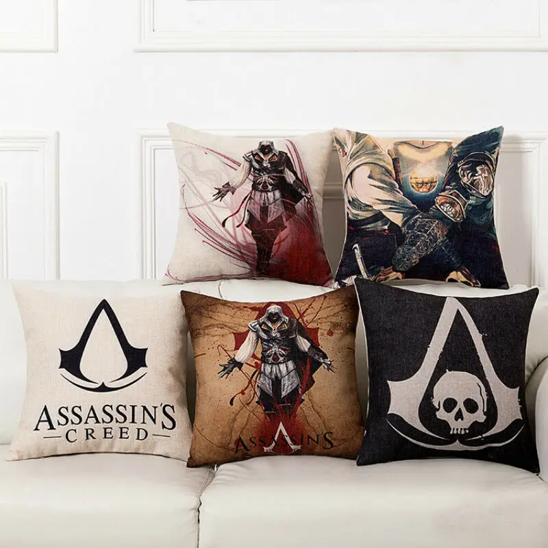 

Game Creed Assassins Creed Connor Cushion Cover Decorative Pillow Case New