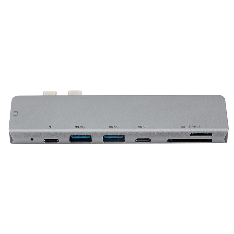 USB 3,1 type-C концентратор к HDMI адаптер 4K Thunderbolt 3 USB C концентратор с концентратором 3,0 TF sd-ридер слот PD для MacBook Pro/Air