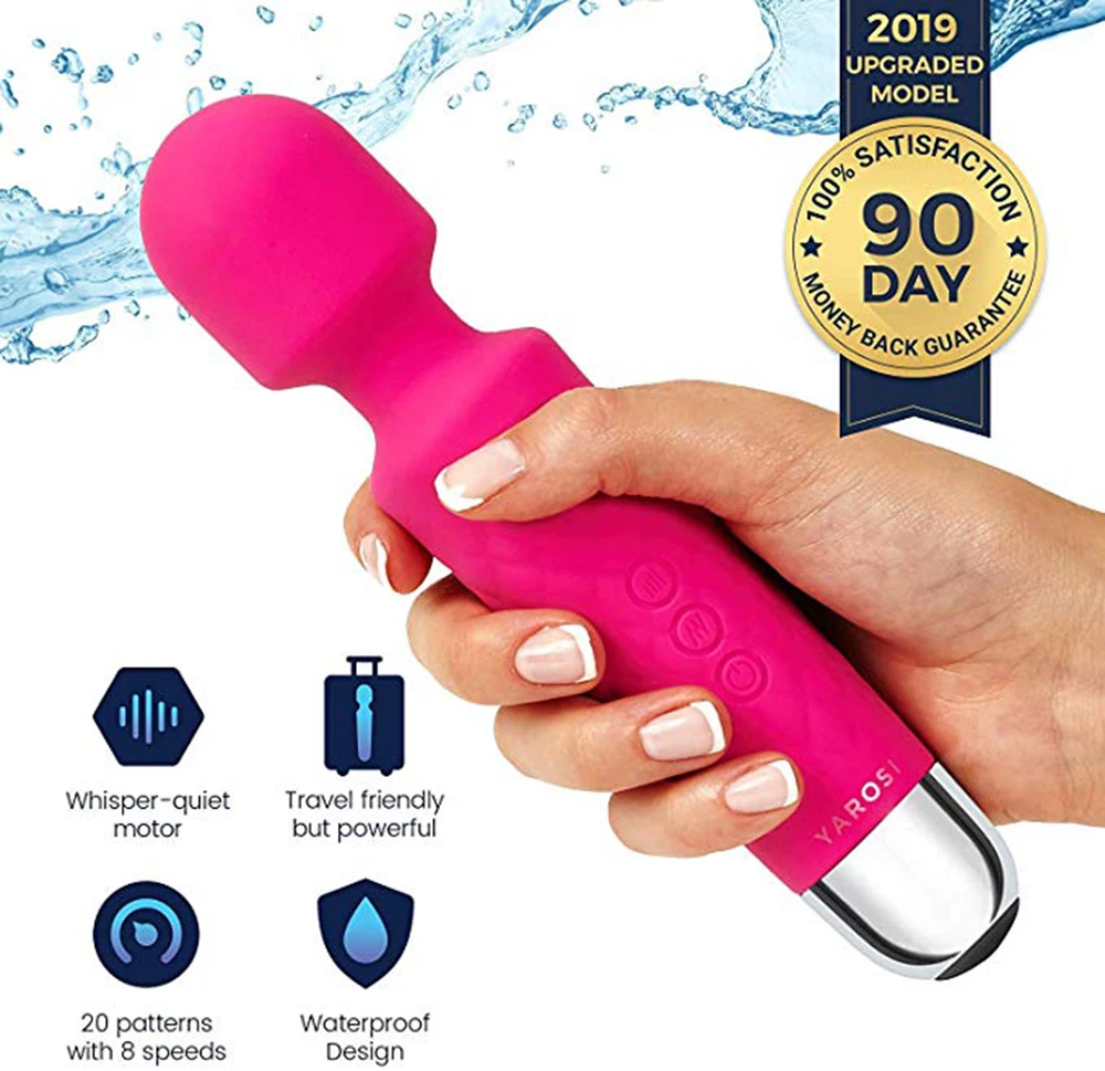 

Therapeutic Wand Massager Waterproof Strong Back, Neck Massage Stress Magic Relief - Powerful Therapeutic Vibrating Mode for wom