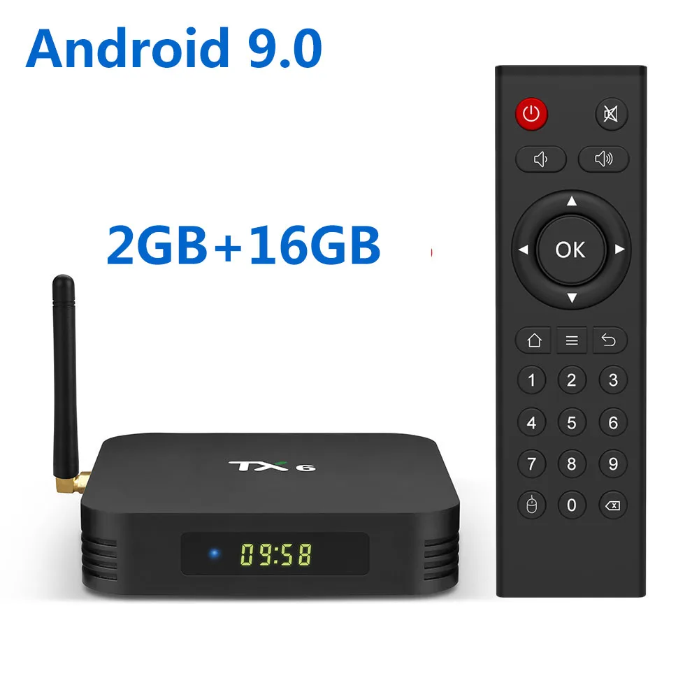 5 шт. TX6 Smart tv BOX Android 9,0 четырехъядерный ARM Cortex-A53 USB3.0 4G+ 64G 2,4G/5G двойной wifi BT4.1 4K Neftflix Google телеприставка - Цвет: 2G 16G TV BOX 5PCS