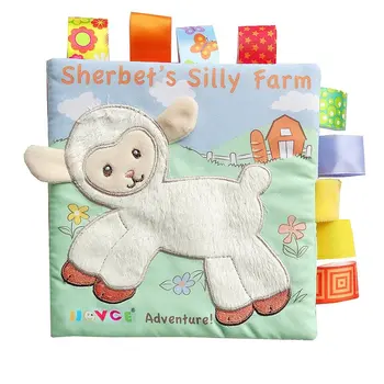 

Animal Style Learning Educational Kids Cloth Books Cute Infant Fabric Book Multifunction Baby Three-Dimensional Cloth Book