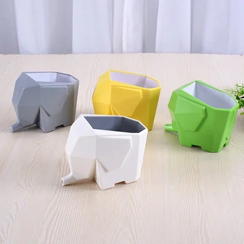 

Elephant Shape Storage Box Drainer Creative Multifunctional Controllable Water Toothbrush Cup Tableware Pen Holder Flowerpot