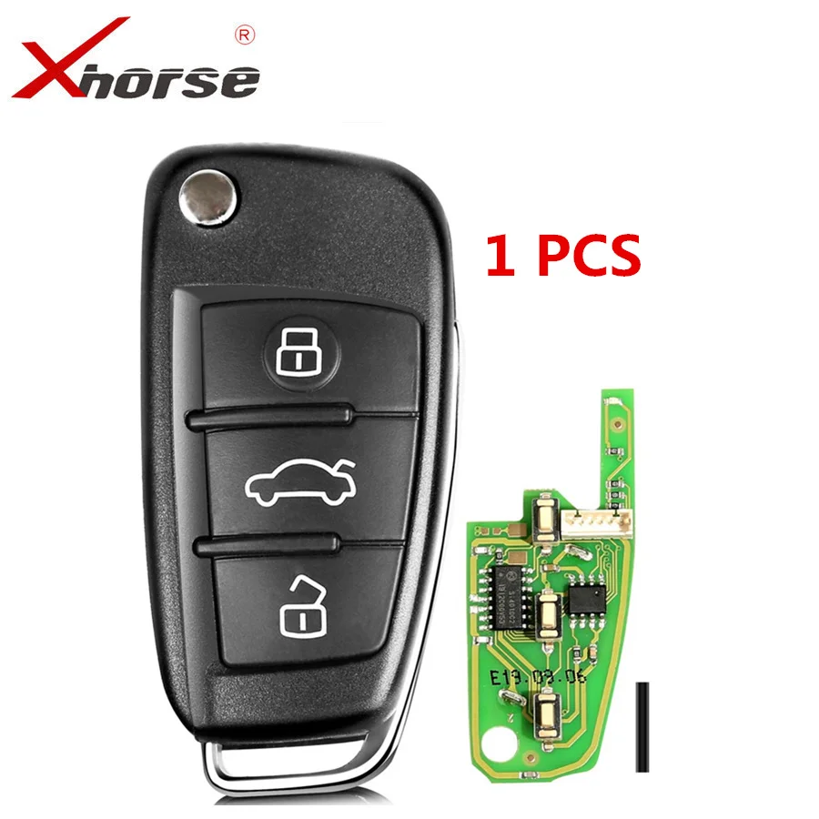 Xhorse Universal X003 Wire Remote Key 3 Buttons For Audi A6L Q7 Type Remote Key Shell Chip For VVDI2 For VVDI Key Tool|buttons buttons|buttons 3button remote - AliExpress