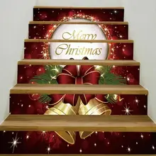 3D Рождественские декоративные лестницы наклейка лестница наклейки Семья лестничная наклейки украшения подарки на Рождество