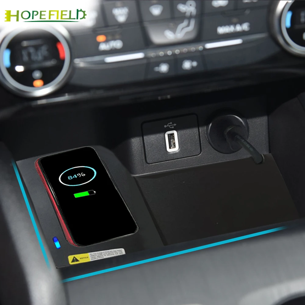 15W car wireless charger for ford focus mk4 2018 to 2020 cordless charge onboard phone holder iphone 12 fast charging plate |