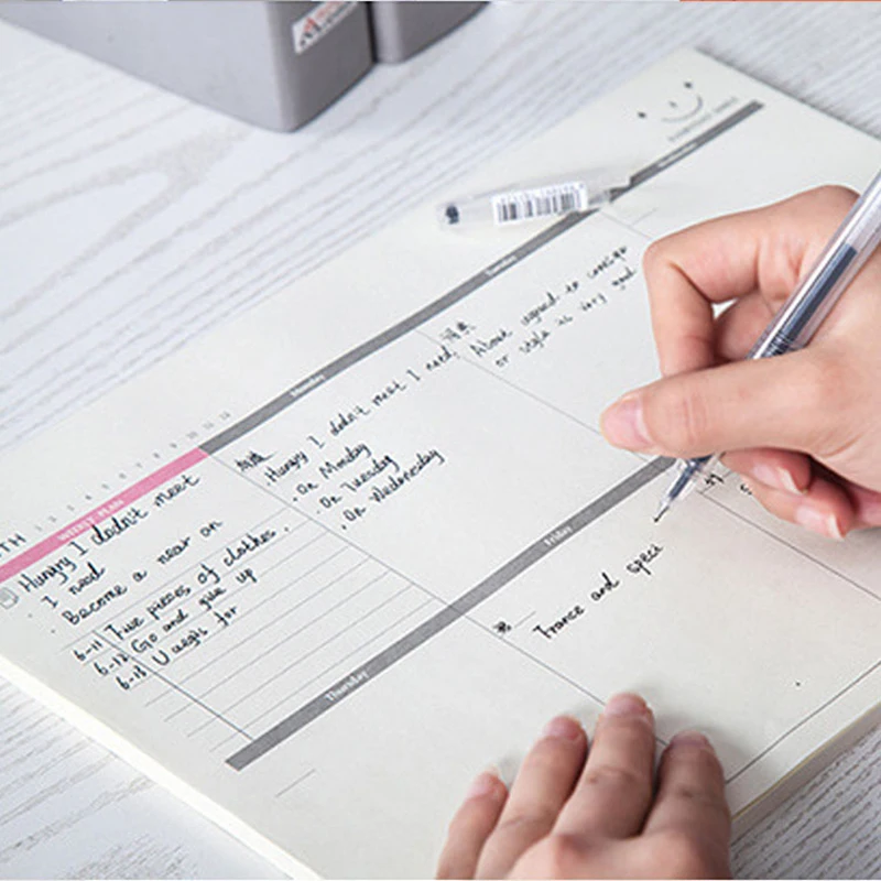 46 Sheets Big A4 Weekly Planner for Office Work Daily Monthly Study Planner A4 Size Appointment Book 46 Sheets Big A4 Weekly Planner for Office Work Daily Monthly Study Planner A4 Size Appointment Book