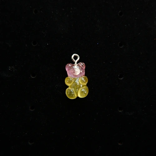 10 TBAEW Gummy bear, подвески, плоская задняя смола, кабошон для DIY, ожерелье, серьги, брелок, аксессуары для изготовления ювелирных изделий - Окраска металла: 10