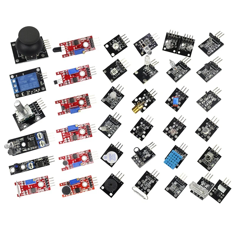S mart Electronics 37 в 1 Набор сенсорных модулей для Ardu ino и Mcu eduction User 8 аналоговых
