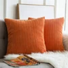 Supersoft Corduroy Cushion Cover Solid Striped Throw Pillow Covers Decorative Pillow Case for Sofa Bed Living Room Decoration 3