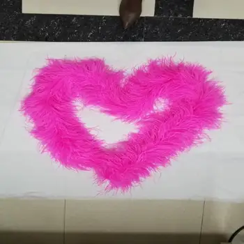 

Hot Sale 10 Meters Pretty 5 Layer Rose Natural Ostrich Feather Weddings Parties Home Improvement Scarves Decoration