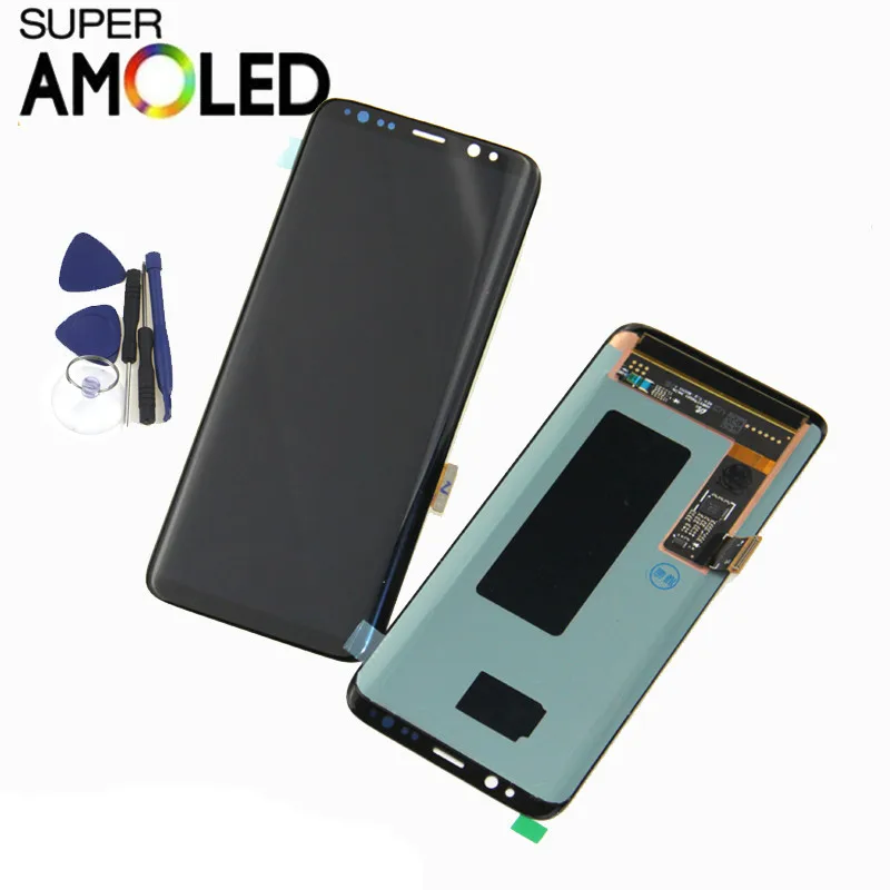 Гарантия lcd для SAMSUNG Galaxy S8 lcd G950 G950F Дисплей lcd сенсорный экран дигитайзер