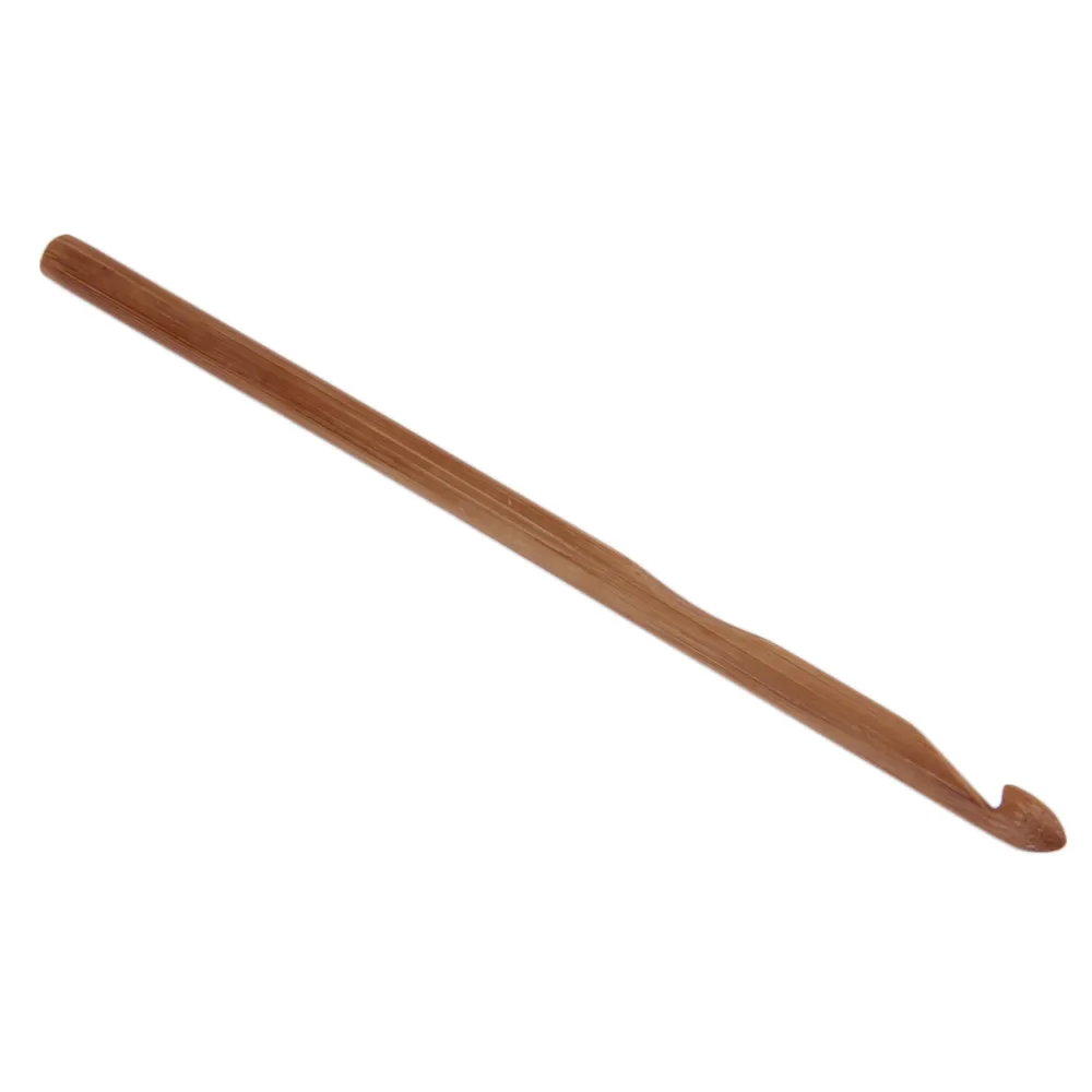 12 Размер бамбуковая ручка крючком вязальная Пряжа Ремесло Вязание Иглы Набор 1 комплект