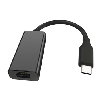 

Type-C to RJ45 Gigabit Network Adapter Support Campus Network Plug and Play for Network Devices of Type-C Interface