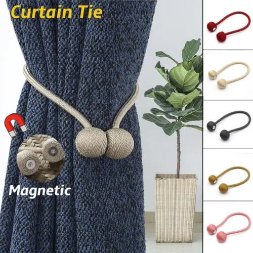 

Drop Shipping Non-perforated curtain binding magnetic absorption curtain fastener Curtain Buckle Tie Holder Buckle Clamp