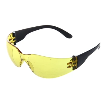 

Yellow Clear Lens Indoor Outdoor Sports Safety Glasses Protective Eyewear