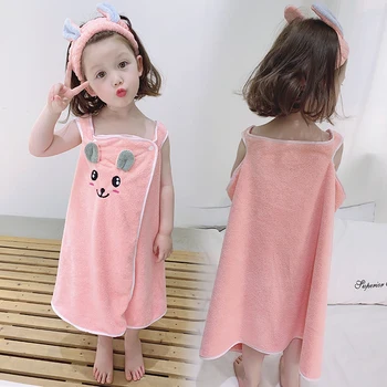 

Cotton Baby Bath Towel Anime Microfiber Wearable Wrap Summer Soft Bath Towel Cute Cooling Toalha De Banho Toiletries DE50MJ