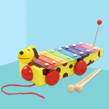 Игрушечный трактор для щенков, пианино для младенцев, Детский обучающий музыкальный инструмент для девочек и мальчиков