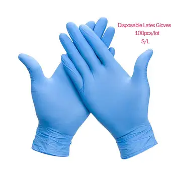 

100pcs/lot Disposable Latex Gloves Universal Cleaning Work Finger Gloves Protective Food Safety Health Gloves