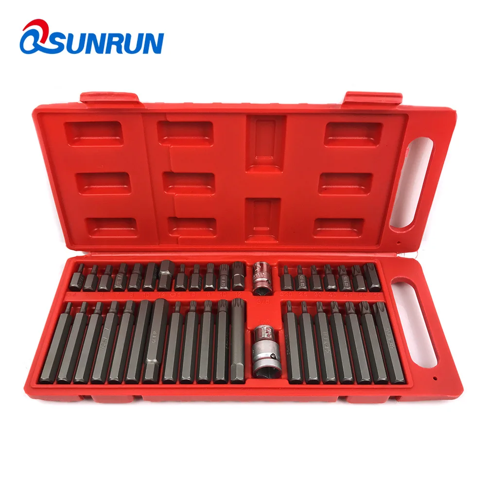 

40-in-1 Sleeve screwdriver bits, Torx/Hex/Spline Household tool set,electric screwdriver head set for automotive repair